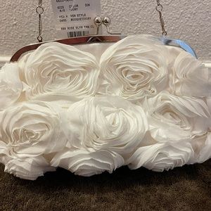 White purse from David’s bridal. NWT.